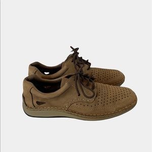 Rieker Shoes | Rieker Men Shoe Size 10 or 43 Brown Lace Up Casual Loafer with Cushioned Footbed | Color: Tan | Size: 10 | Gratitude_Goods's Closet